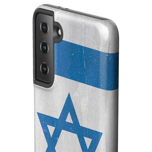 Israel Flag Distressed Galaxy S21 FE Pro Case